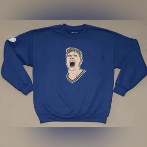 RARE AT&T COOPER FLAGG FACE YELL CREWNECK SWEATSHIRT LIKE THE COMMERCIAL!